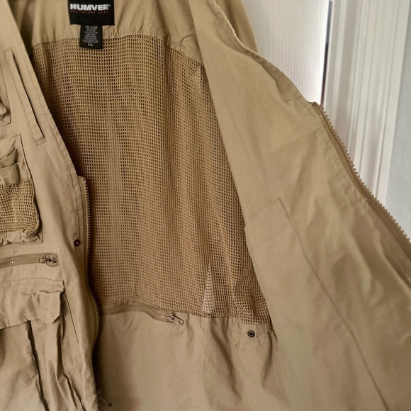 Humvee Adventure Gear Khaki 15+ Pocket Sport Vest Sz XXL - Picture 6 of 8